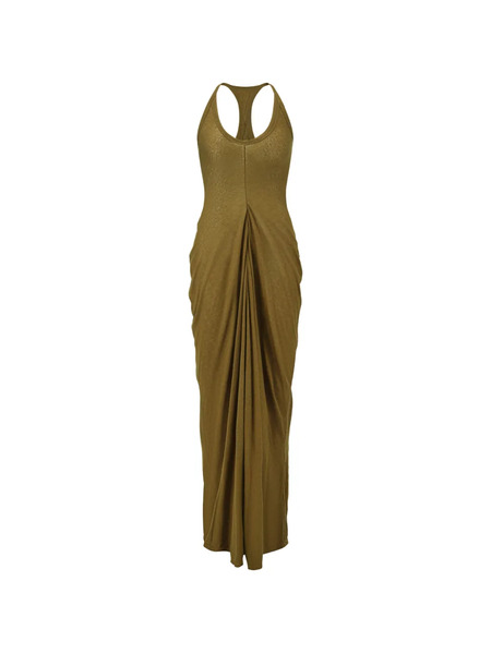  Oude Waag Racerback Draped Maxi Dress - Green 