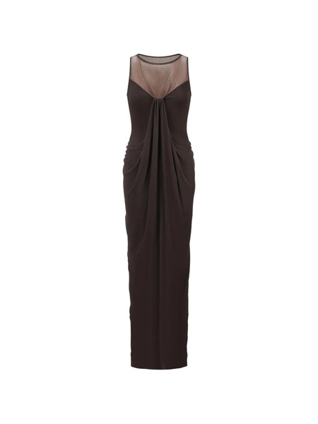  Oude Waag Twisted Maxi Dress - Brown 