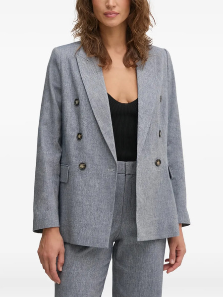  Oui Double-breasted Blazer - Blue 