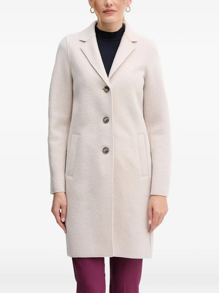  Oui Mayson Single-breasted Coat - Neutrals 