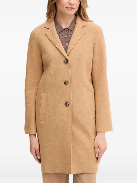  Oui Notched-collar Button Coat - Brown 