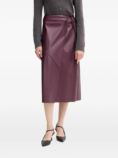  Oui Tie Wrap Midi Skirt - Purple 
