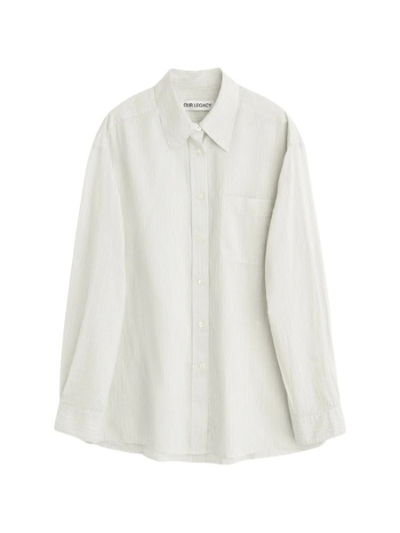  Our Legacy Above Stripe Pocket Shirt - Neutrals 