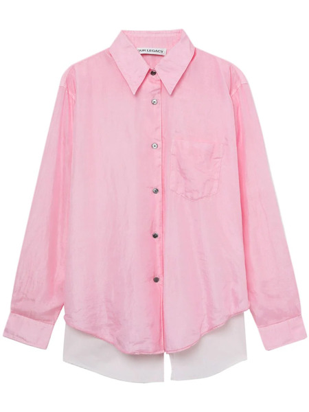  Our Legacy Apron Cotton-silk Shirt - Pink 