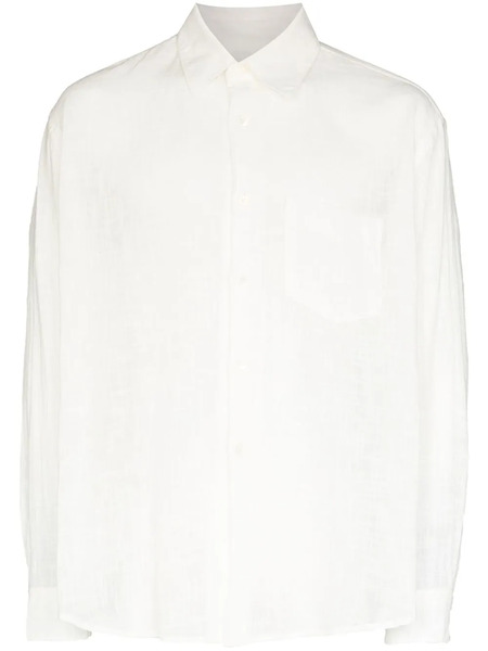  Our Legacy Button-front Long-sleeve Shirt - White 