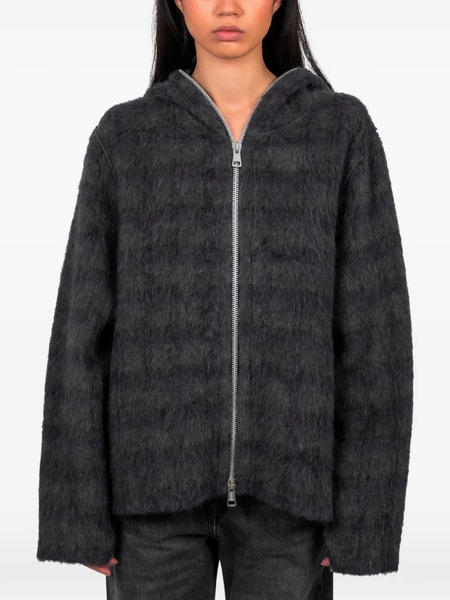  Our Legacy Checkedzip-up Hoodie - Grey 