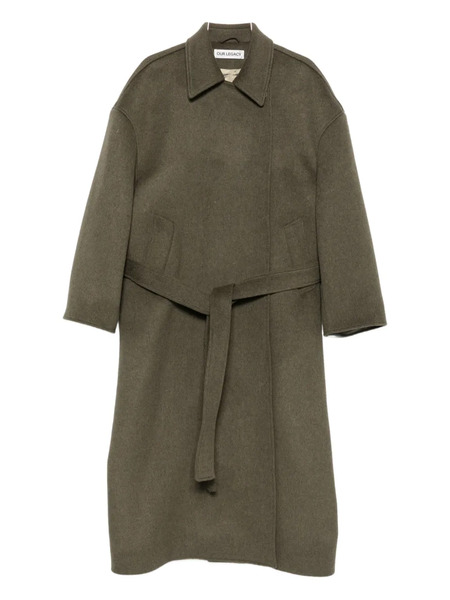  Our Legacy Court Belted Coat - Green 