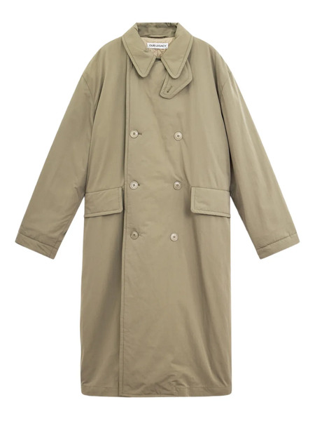  Our Legacy Double-breasted Belted Coat - Green 
