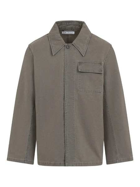  Our Legacy Dutch Button-fastening Pocket Overshirt - Grey 