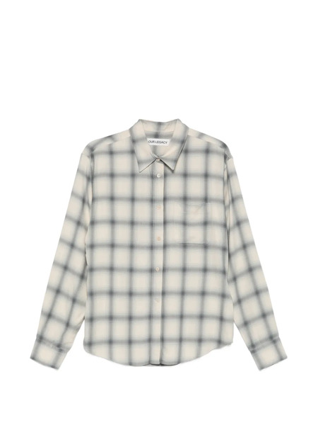  Our Legacy Forever Plaid-pattern Shirt - Neutrals 