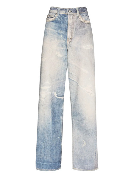  Our Legacy Full Cut Distressed Jeans - Blue 