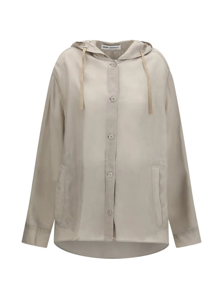  Our Legacy Hooded Long-sleeve Shirt - Neutrals 