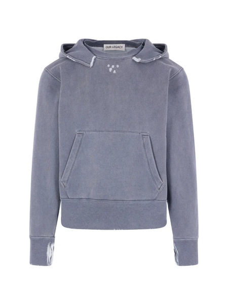  Our Legacy Kangaroo-pocket Hoodie - Blue 