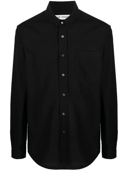  Our Legacy Long-sleeve Silk Shirt - Black 