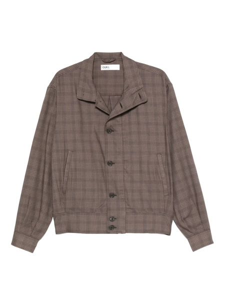  Our Legacy Mock Plaid-pattern Jacket - Brown 
