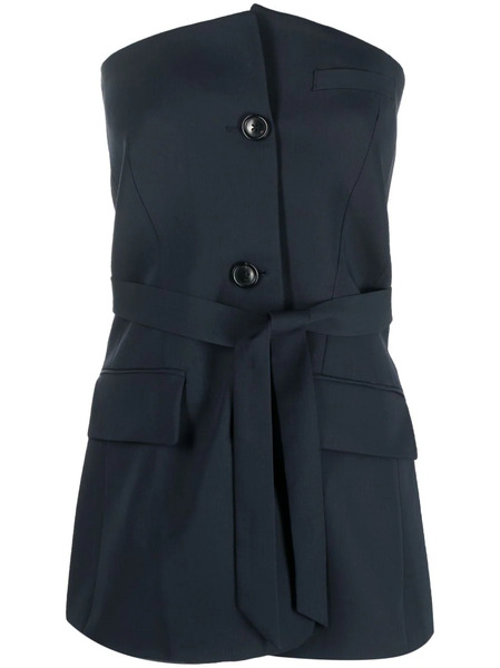  Our Legacy Off-shoulder Suit Top - Blue 