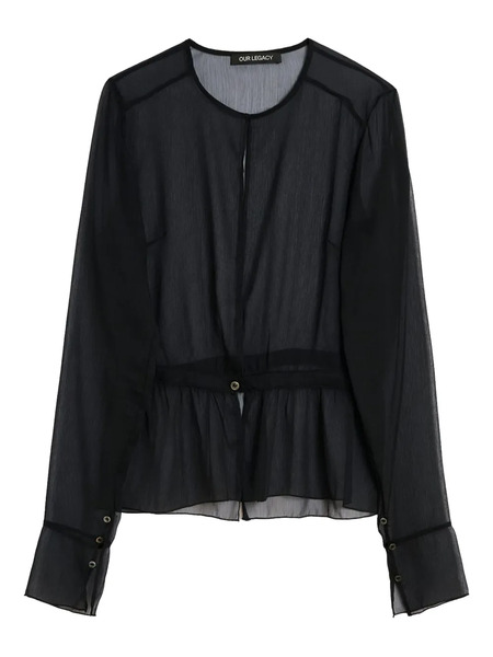  Our Legacy Peplum-hem Blouse - Black 
