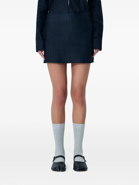  Our Legacy Pinstripe Mini Skirt - Blue 