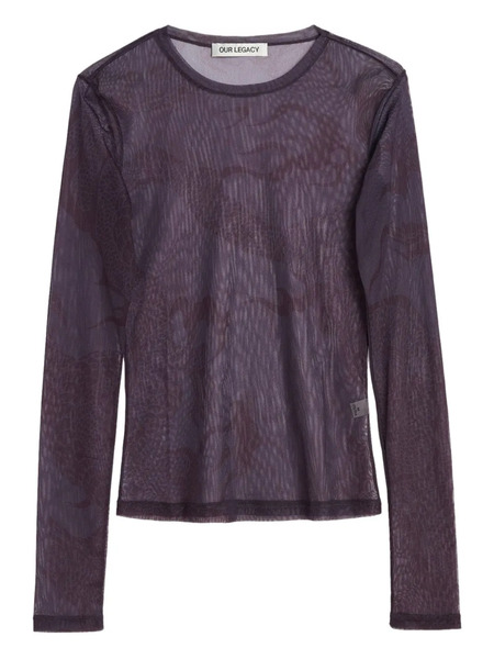  Our Legacy Print Long-sleeve Top - Purple 