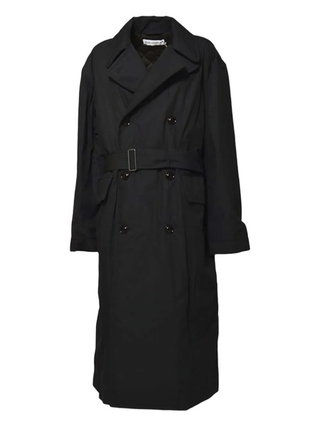  Our Legacy Quilted Double-breasted Belted Trench Coat - Black 