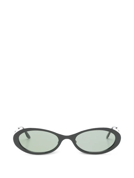  Our Legacy Tad Oval-frame Sunglasses - Black 