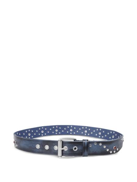  Our Legacy Vortex Leather Belt - Blue 