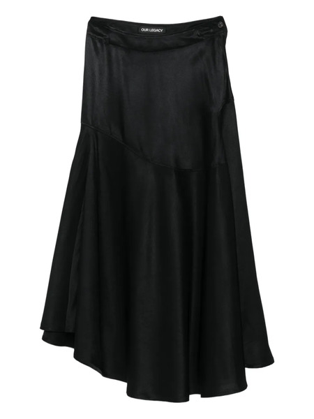  Our Legacy Waltz Asymmetric Skirt - Black 