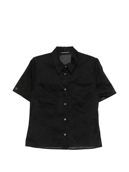  Our Legacy X-ray Floral Pocket Shirt - Black 