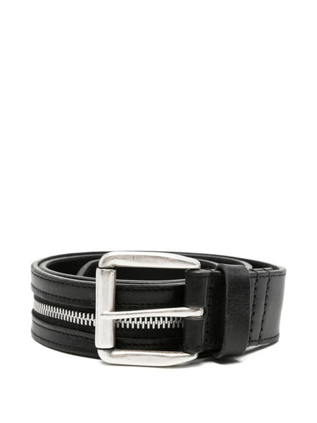  Our Legacy Zipped Leather Belt - Black 