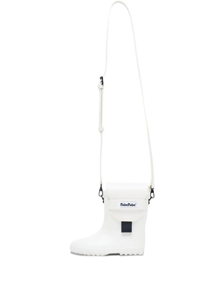  Pabepabe Ninja Rainboot Tabi Cross Body Bag - White 