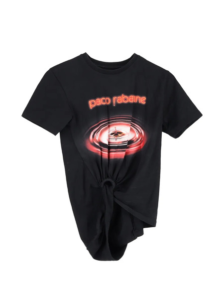  Paco Rabanne Pre-owned Drop Gathered T-shirt - Black 