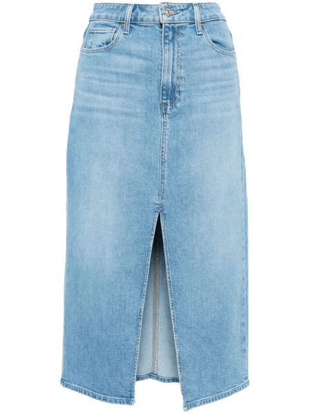  Paige Angela Denim Midi Skirt - Blue 