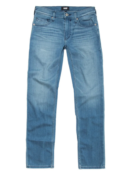  Paige Back Patch Straight-leg Jeans - Blue 