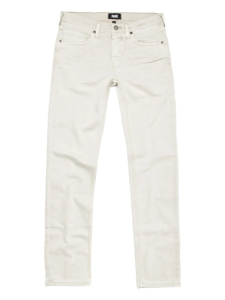  Paige Back-patch Straight-leg Jeans - White 
