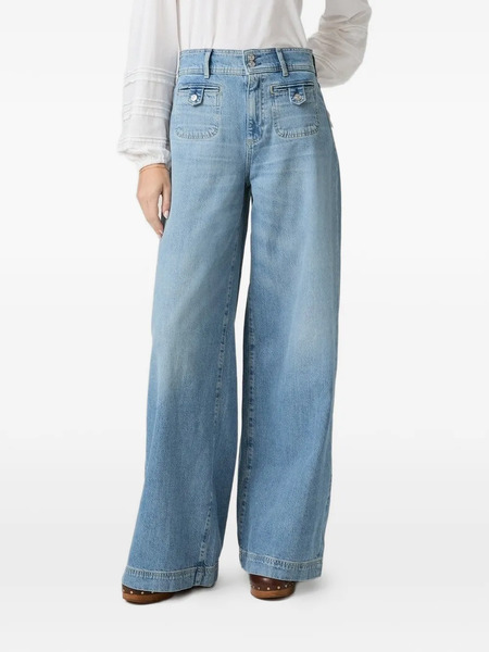  Paige Cameron Wide Leg Denim - Blue 