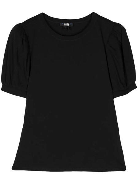  Paige Matcha Puff-sleeve T-shirt - Black 