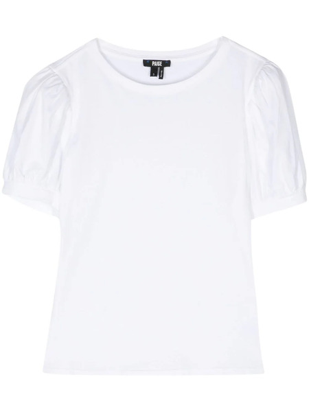  Paige Matcha Puff-sleeve T-shirt - White 