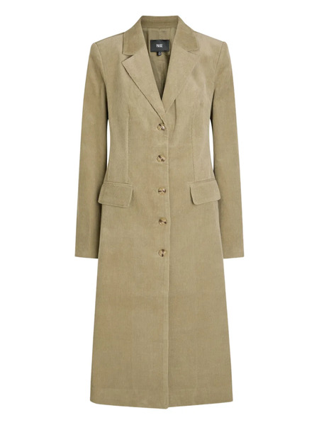  Paige Trexi Button Corduroy-effect Coat - Neutrals 