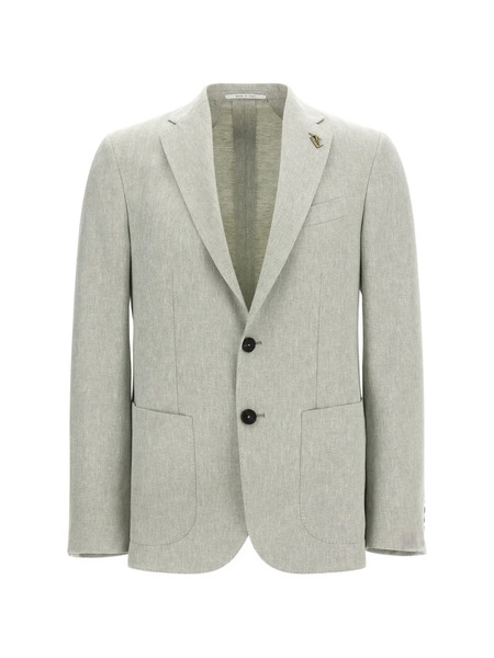  Pal Zileri Brera Chevron-pattern Blazer - Grey 