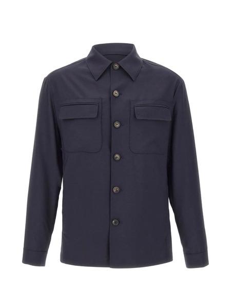  Pal Zileri Chest Pocket Button Jacket - Blue 