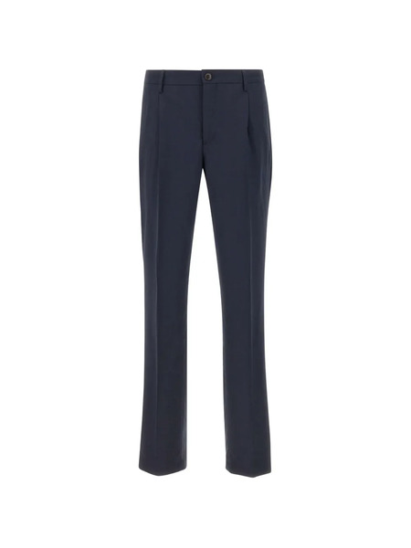  Pal Zileri Front Pleats Button Trousers - Blue 