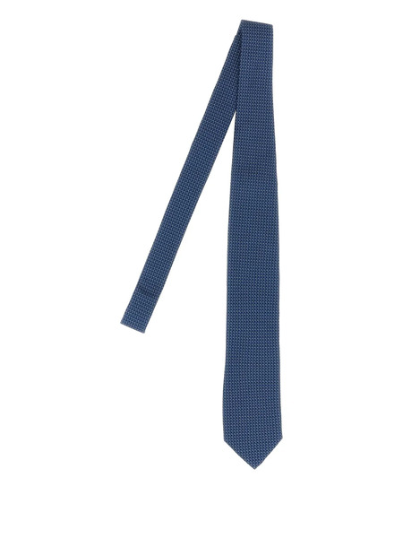  Pal Zileri Patterned Silk Tie - Blue 