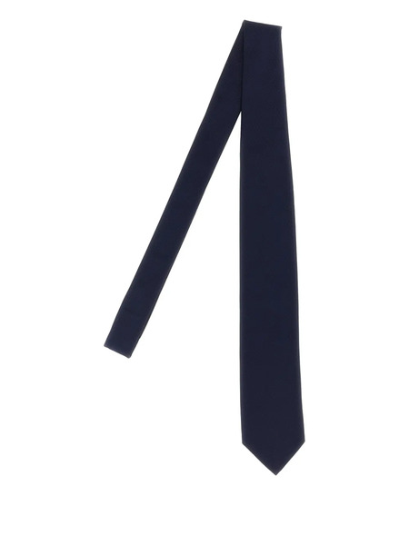  Pal Zileri Ribbed Silk Tie - Blue 