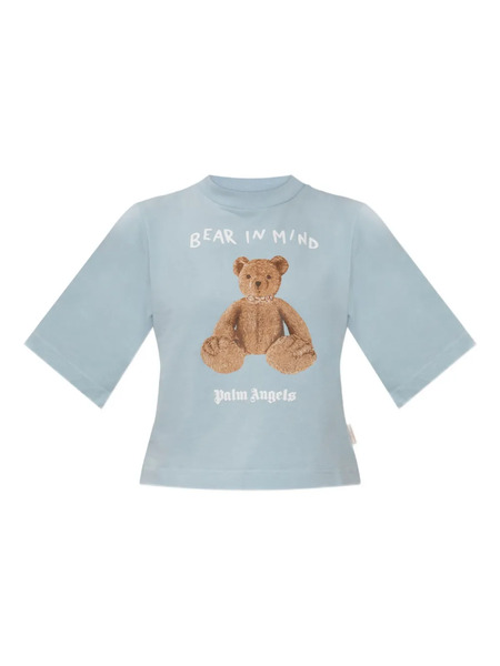  Palm Angels Bear Graphic Top - Blue 