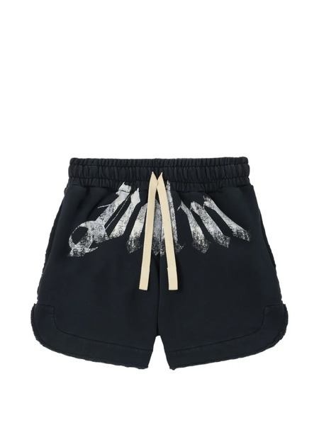  Palm Angels Big Waist Logo Track Shorts - Black 