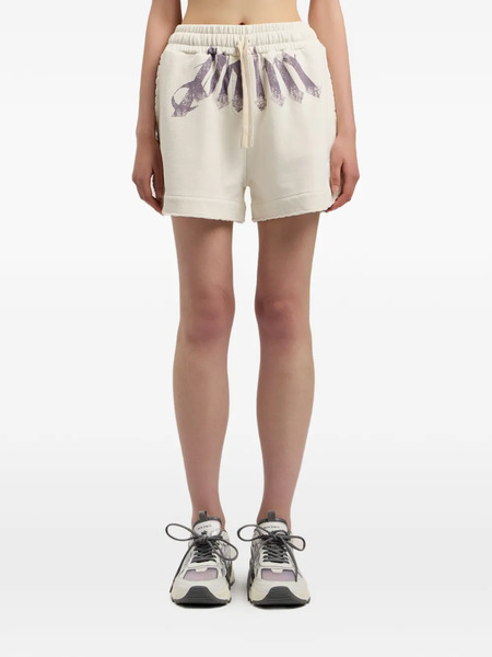  Palm Angels Big Waist Logo Track Shorts - Neutrals 