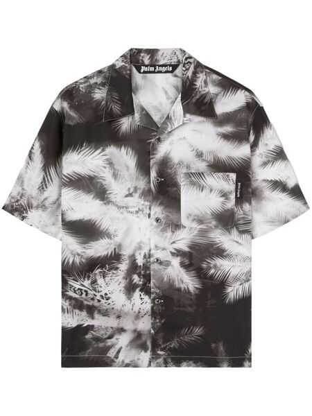  Palm Angels Blueprint Palms Shirt - Black 