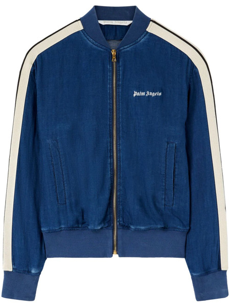  Palm Angels Chambre Denim Bomber Jacket - Blue 