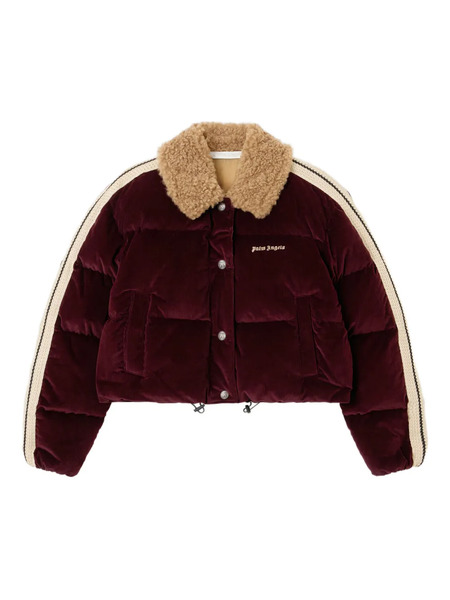 Palm Angels Classic Logo Cord Collared Jacket 