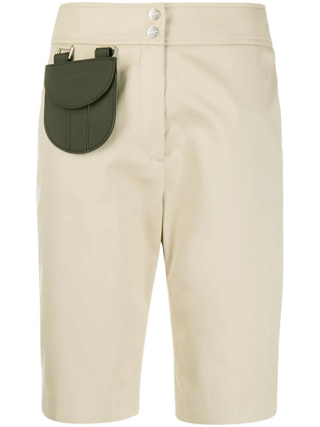  Palm Angels Contrasting Pocket Knee-length Shorts - Neutrals 